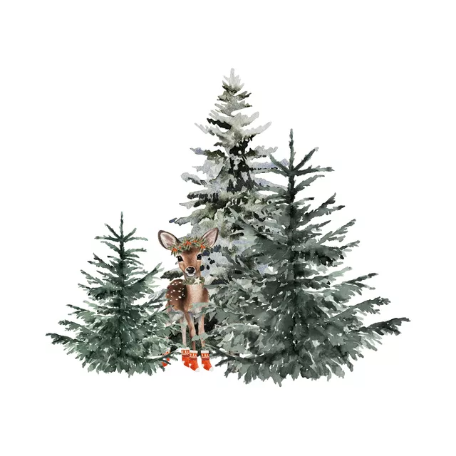 Bettwäsche Cottage Christmas Rehkitz
