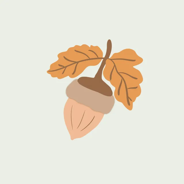 Geschirrtücher Herbstlaub Eichel