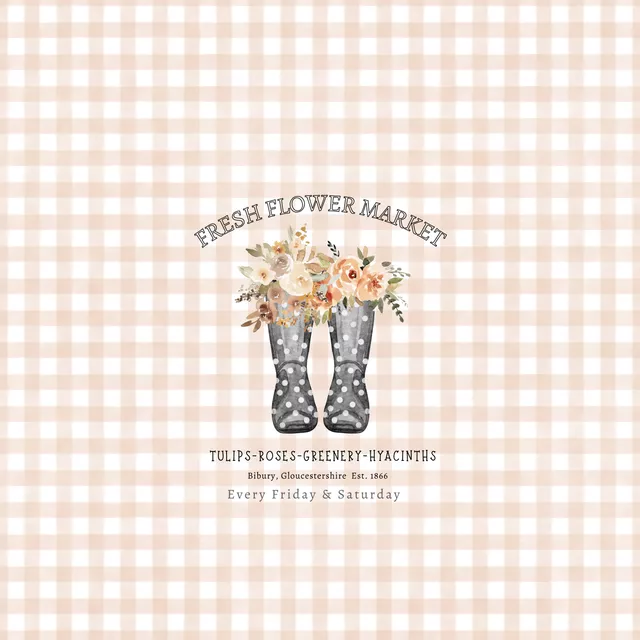 Sitzkissen Vichy Gummistiefel Dots Blumen