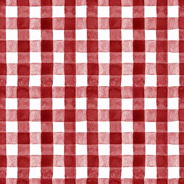 Servietten Cottage Christmas Karo Rot