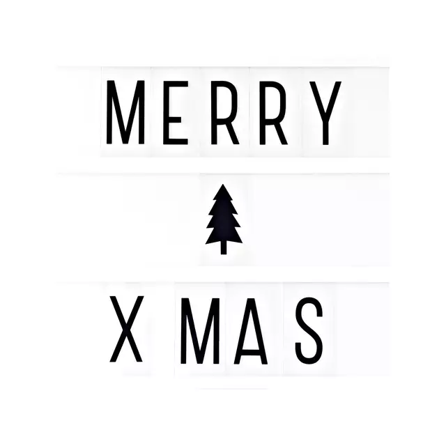 Kissen Merry X-Mas Lightbox