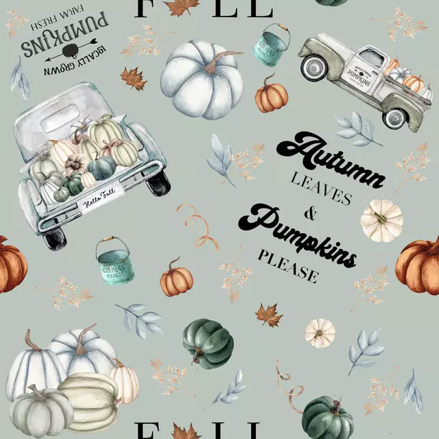 Sitzkissen Happy Pumpkin Pattern
