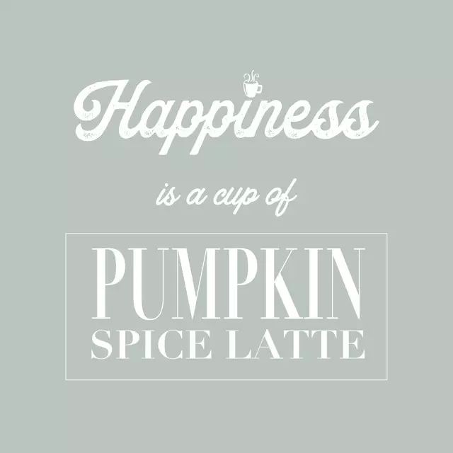 Pumpkin Spice Happy Quote
