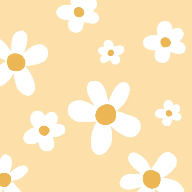 Kissen Big Daisy Blume Gelb