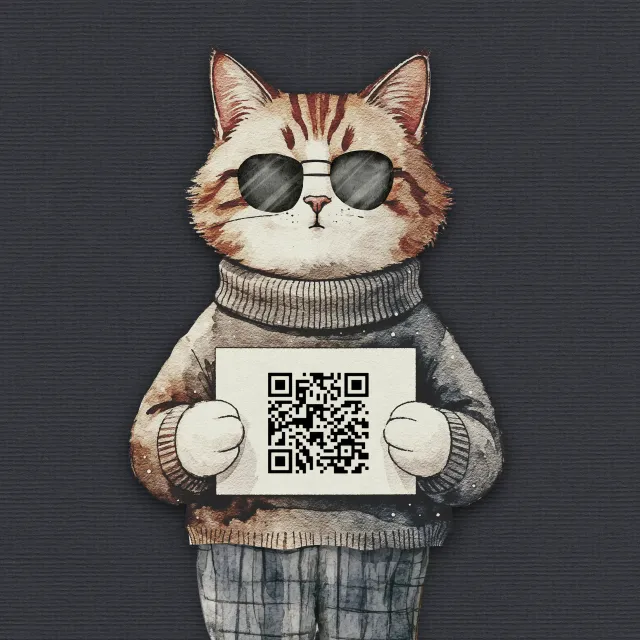 Kissen Scan the Code - Rickrolling