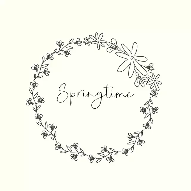 Tischläufer Springtime Blumenkranz