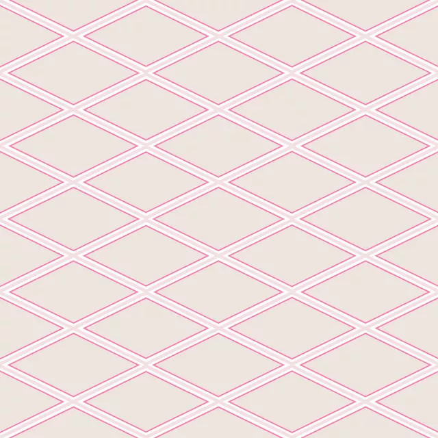 Tischdecke Rauten Pink - Hamptons Chic
