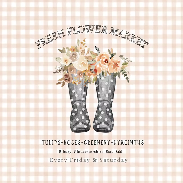 Bodenkissen Vichy Gummistiefel Dots Blumen