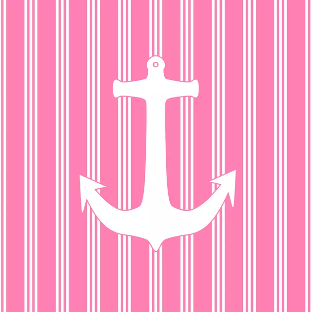 Kissen Hamptons Chic - Pink Anker