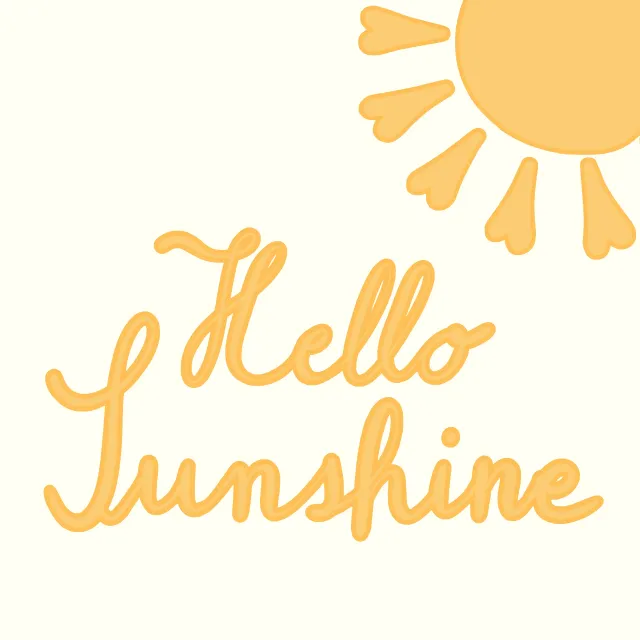 Sitzkissen Hello Sunshine Gelb Sonne