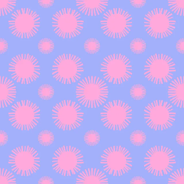 Sunshine Muster Blau Rosa