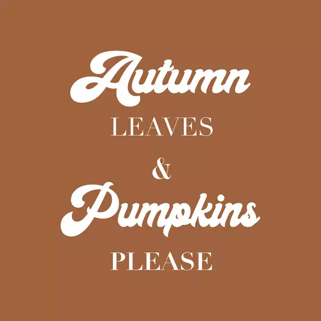 Servietten Autumn Leaves and Pumpkins