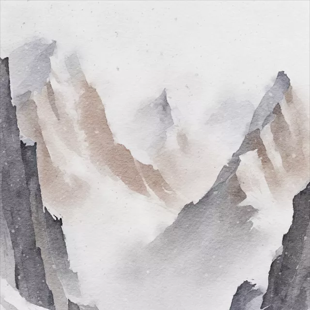 Servietten Winter Berge Alpen