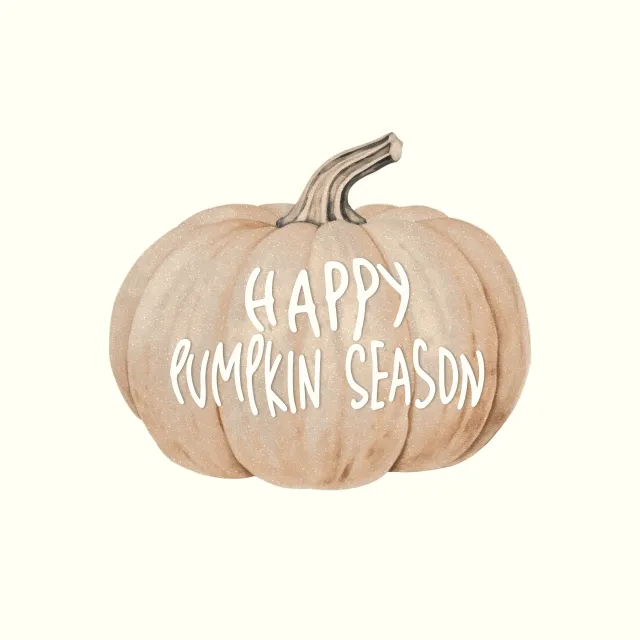 Kissen Kürbis Spruch Pumpkin Beige