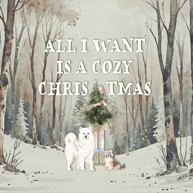 Kissen Cozy Xmas Wald mit Tieren