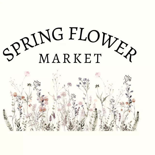 Kissen Frühlings Markt Spruch Blumen