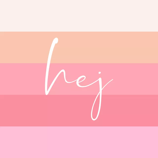 Tischset hej Sommer Streifen Pink