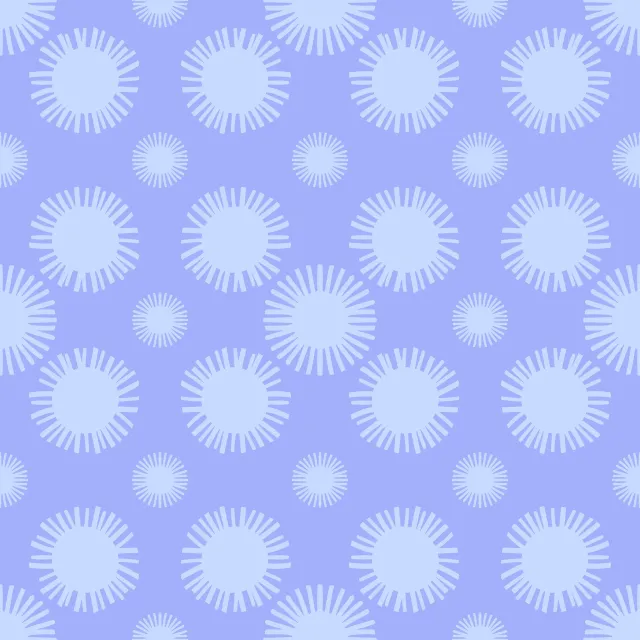 Kissen Sunshine Muster Blau Hellblau