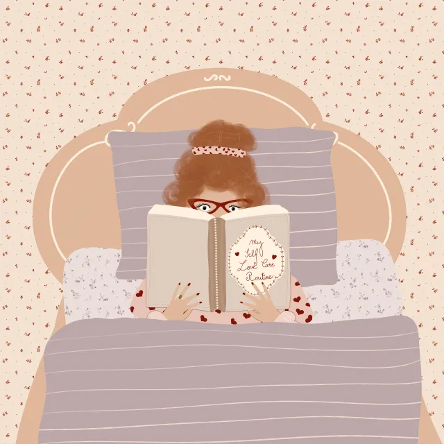 Kissen Bücherliebe im Bett