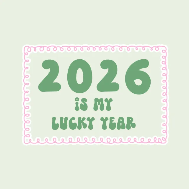 Tischdecke 2026 Is My Lucky Year