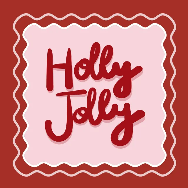 Kissen Holly Jolly Weihnachtsspaß