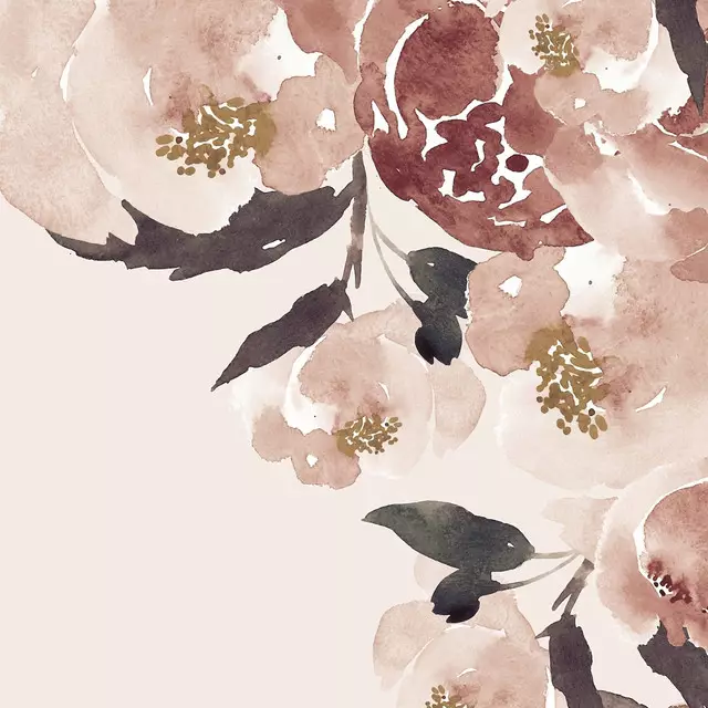Tischläufer Rosengarten Beige Pastel