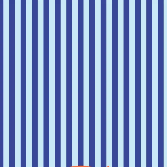 Kissen Small Fish on Stripes