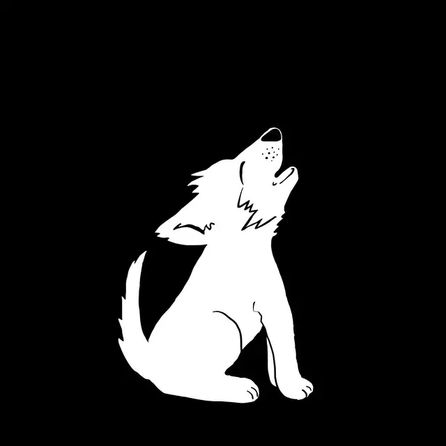 Bodenkissen Wolf