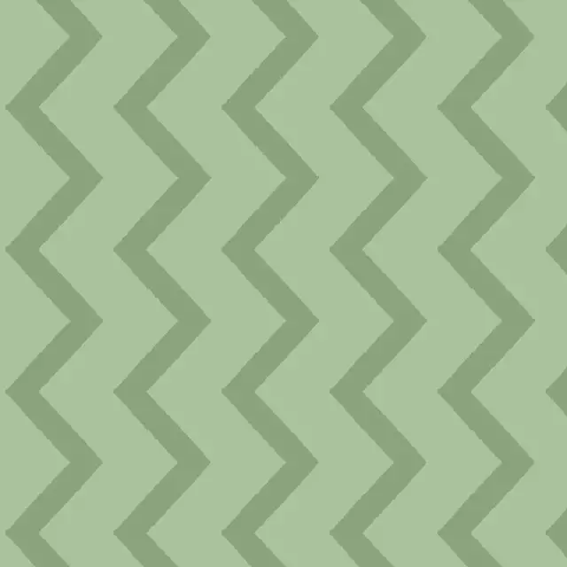 Kissen Zigzag green