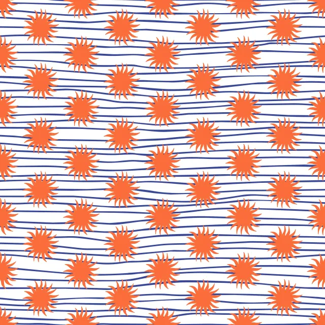 Sitzkissen Sun and Waves