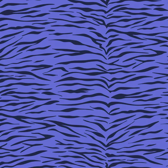 Kissen Tiger Pattern blue