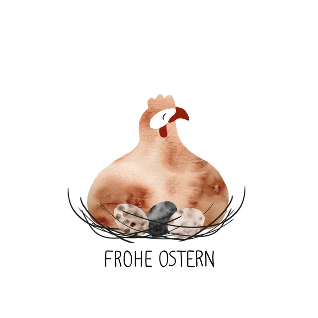 Servietten Braune Henne