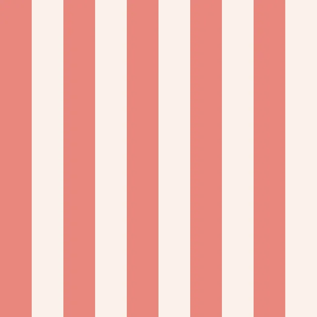 Kissen Stripes red ecru