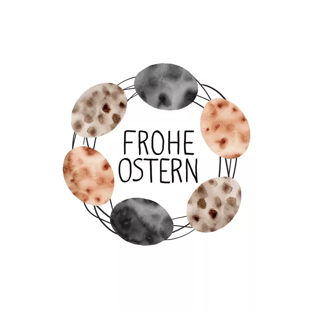 Servietten Eier Kranz