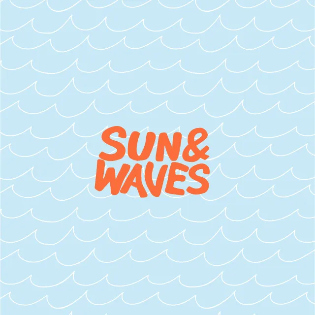 Kissen Sun and Waves