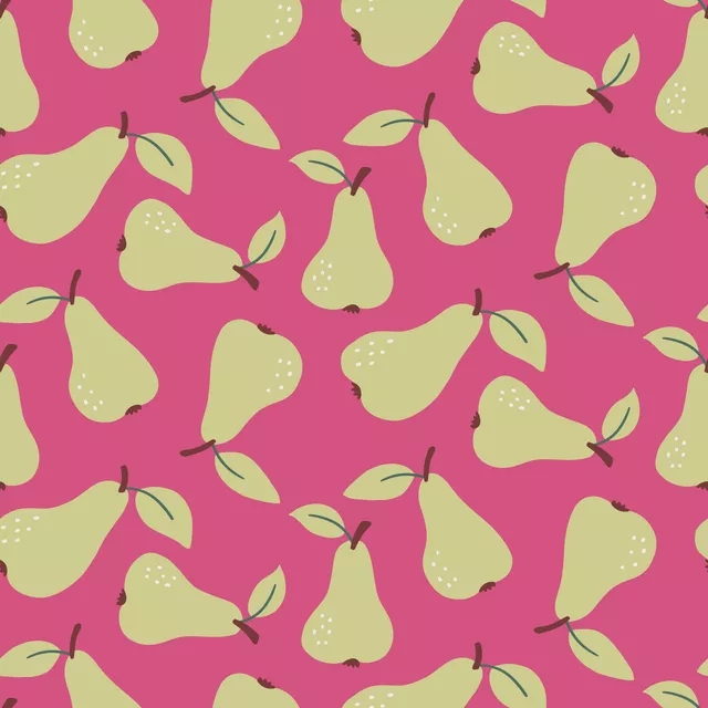 Sitzkissen Birnen Pink