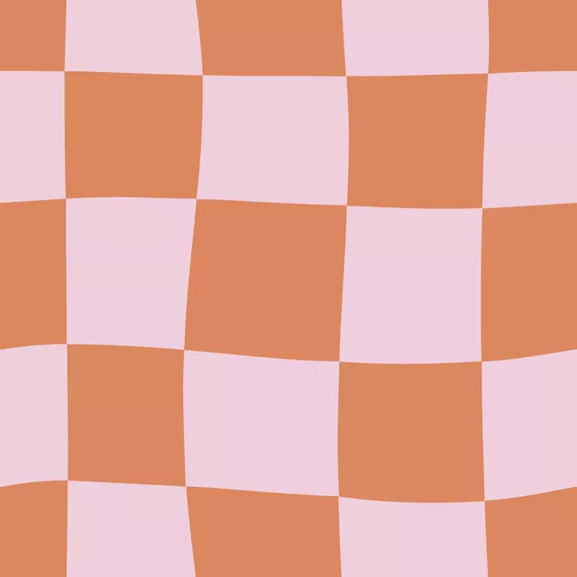 Kissen Karo Rosa Orange