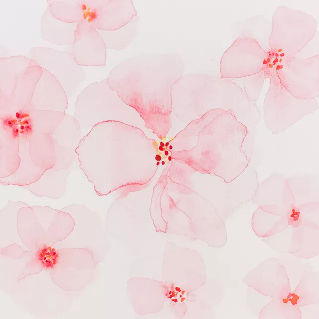 Tischdecke Pink Spring flowers