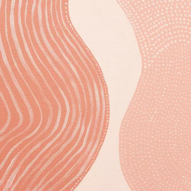 Bettwäsche Pastel pink lines dots