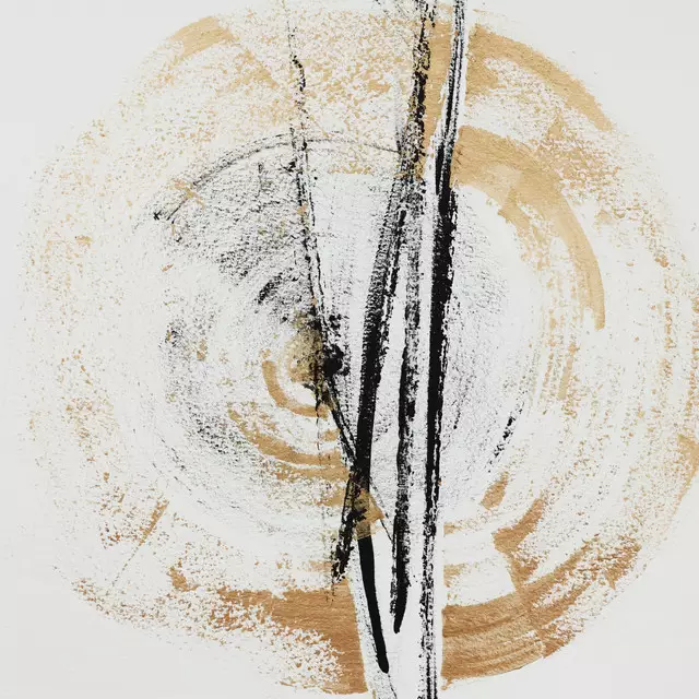 Servietten Gold and Black Abstract