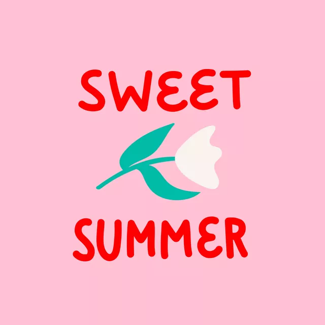 Tischset Sweet Summer Pink Red