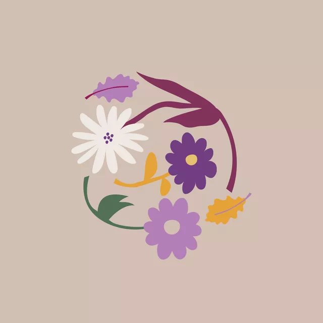 Kissen Fall Love Flower Set 1