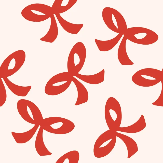 Tischset Joy Ribbons Noel Red