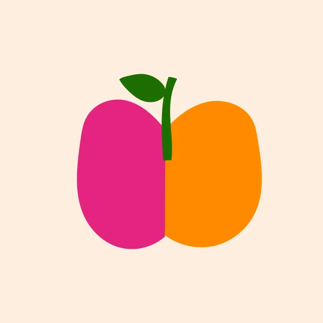 Bold Apple Pink Orange
