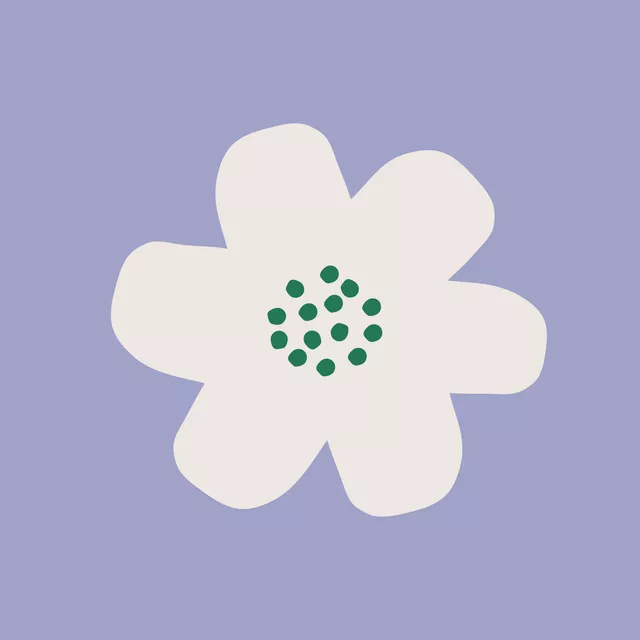 Kissen Flower 4 Violet