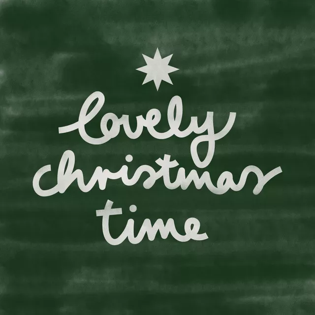 Tischset Holly Jolly Time green