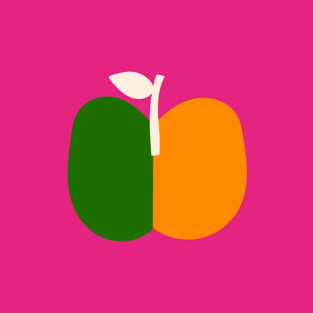 Servietten Bold Apple Green Orange