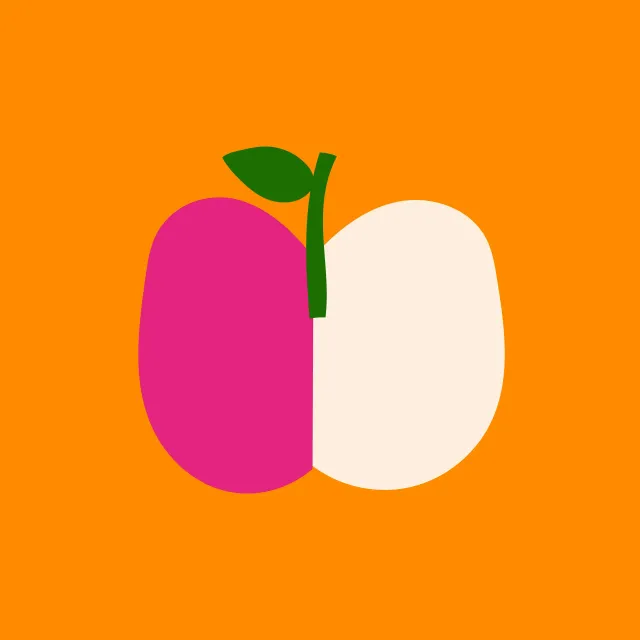 Kissen Bold Apple Pink Beige