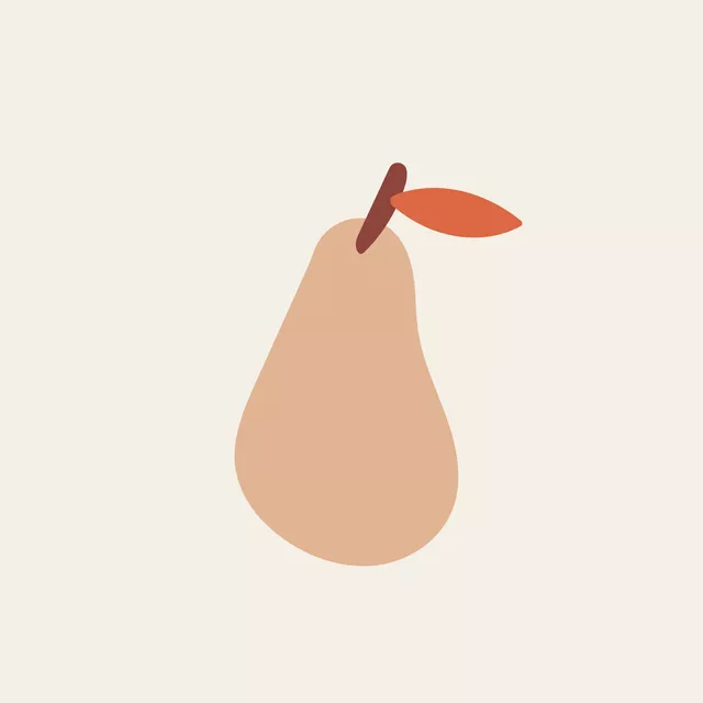 Kissen Pear Brown Beige