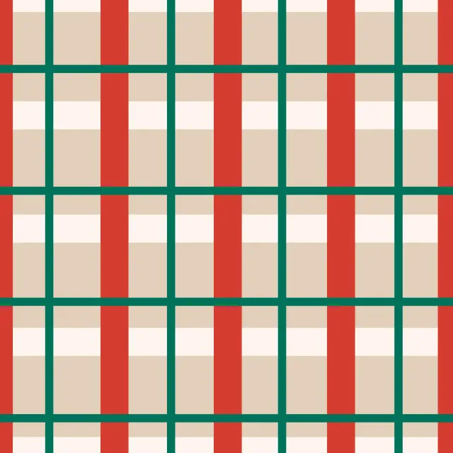Kissen Christmas Plaid Noel Red